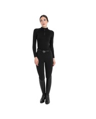 WOMEN S TECNO KNIT TRAINING POLO SHIRT LS ZIP