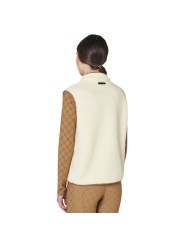 WOMEN S PATCH POCKET TEDDY FULL ZIP VEST