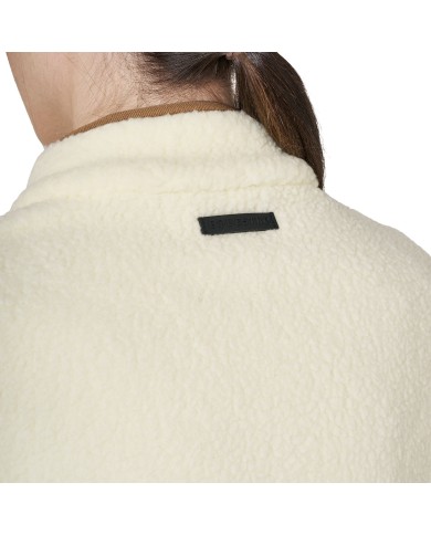 WOMEN S PATCH POCKET TEDDY FULL ZIP VEST