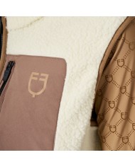 WOMEN S PATCH POCKET TEDDY FULL ZIP VEST