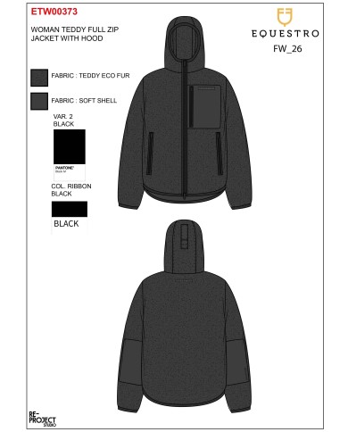 WOMEN S PATCH POCKET TEDDY FULL ZIP JACKET W/HOOD