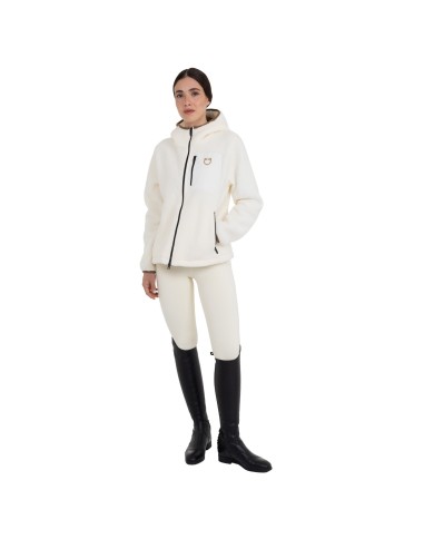 WOMEN S PATCH POCKET TEDDY FULL ZIP JACKET W/HOOD