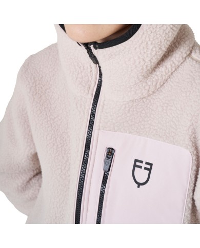 WOMEN S PATCH POCKET TEDDY FULL ZIP JACKET W/HOOD
