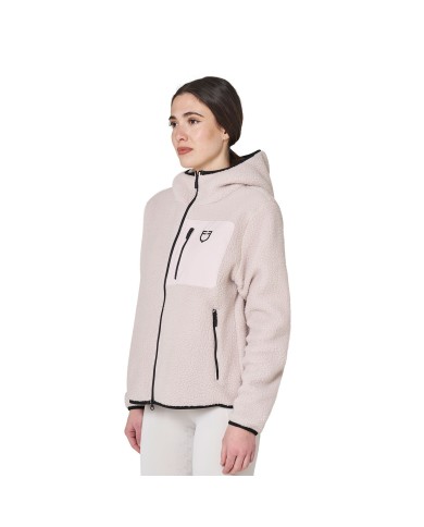 WOMEN S PATCH POCKET TEDDY FULL ZIP JACKET W/HOOD