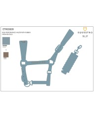 HIGH PERFORMANCE HALTER RUBBER FINISH BUCKLES W/LEADROPE