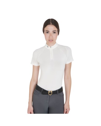 WOMAN TECHNICAL TRAINING POLO SS ZIP