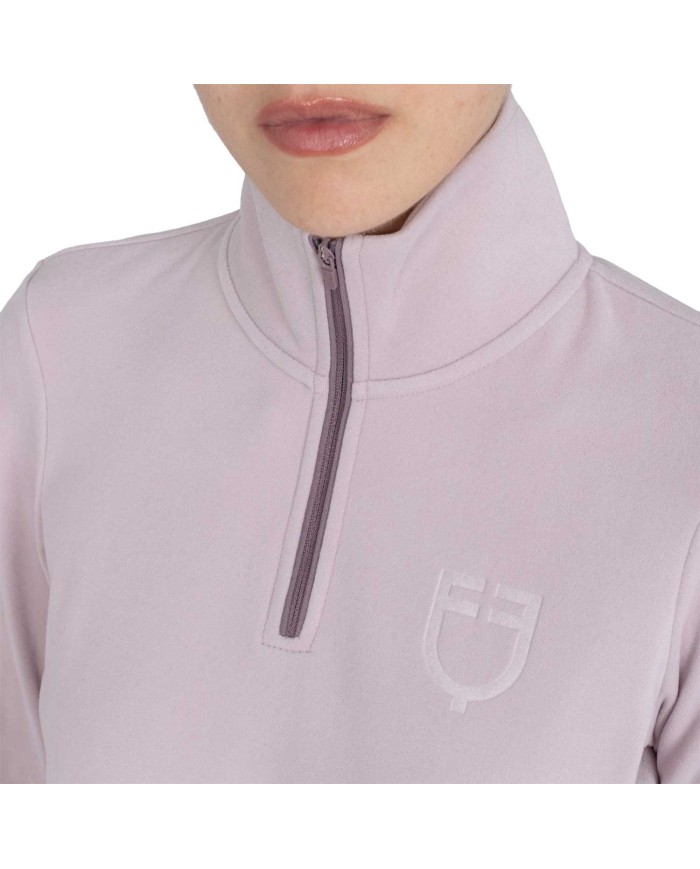 WOMEN S FLEECE HIGH NECK SWEATER W/HALF ZIP