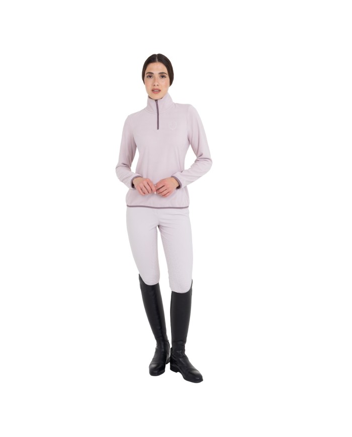 WOMEN S FLEECE HIGH NECK SWEATER W/HALF ZIP