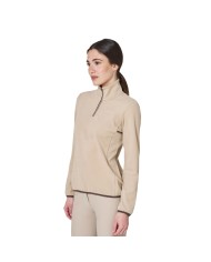 WOMEN S FLEECE HIGH NECK SWEATER W/HALF ZIP