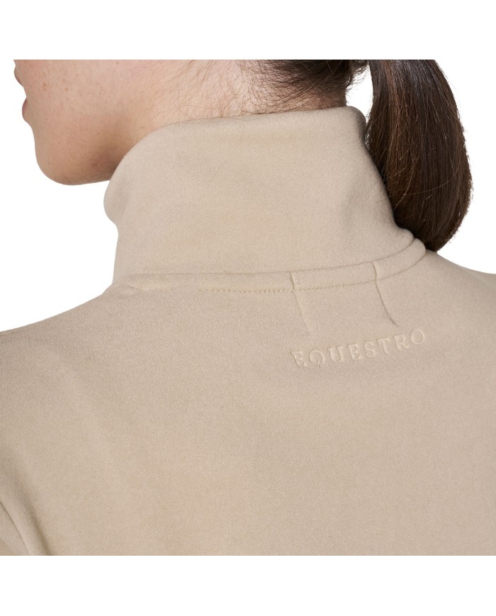 WOMEN S FLEECE HIGH NECK SWEATER W/HALF ZIP