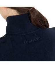 WOMEN S FLEECE HIGH NECK SWEATER W/HALF ZIP
