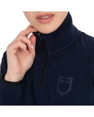 WOMEN S FLEECE HIGH NECK SWEATER W/HALF ZIP