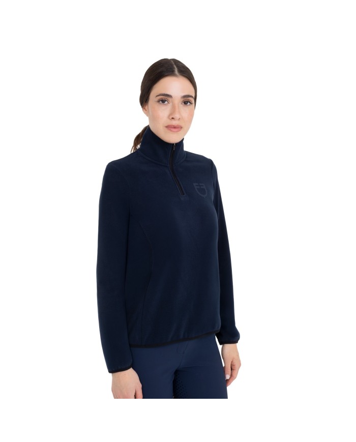 WOMEN S FLEECE HIGH NECK SWEATER W/HALF ZIP