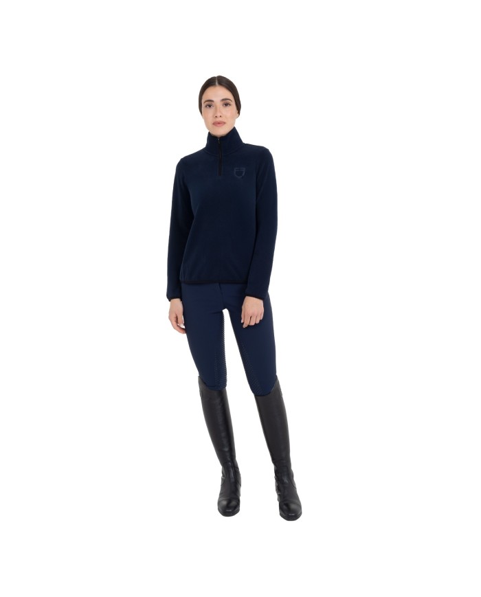 WOMEN S FLEECE HIGH NECK SWEATER W/HALF ZIP