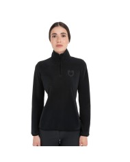 WOMEN S FLEECE HIGH NECK SWEATER W/HALF ZIP