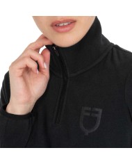 WOMEN S FLEECE HIGH NECK SWEATER W/HALF ZIP