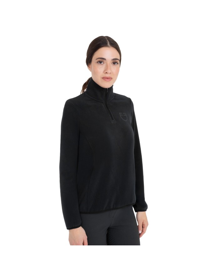 WOMEN S FLEECE HIGH NECK SWEATER W/HALF ZIP