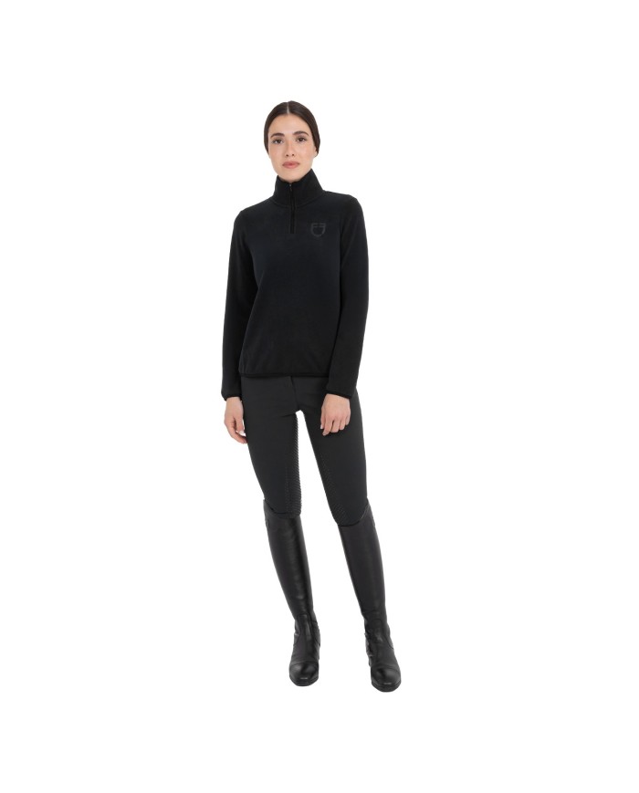 WOMEN S FLEECE HIGH NECK SWEATER W/HALF ZIP