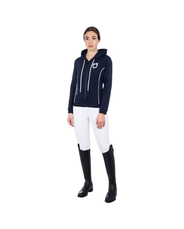WOMAN INTERLOCK HOODIE FULL ZIP