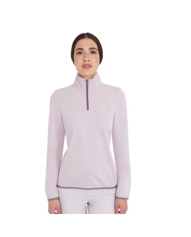 WOMEN S FLEECE HIGH NECK SWEATER W/HALF ZIP