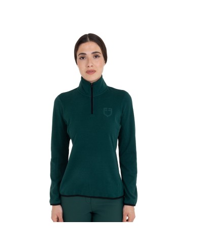 WOMEN S FLEECE HIGH NECK SWEATER W/HALF ZIP