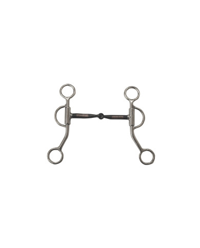 MORSO WESTERN INOX ASTE CORTE IMBOCCATURA NERA MORSO WESTERN INOX ASTE CORTE IMBOCCATURA NERA