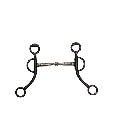MORSO WESTERN FERRO NERO IMBOCCATURA INOX MORSO WESTERN FERRO NERO IMBOCCATURA INOX