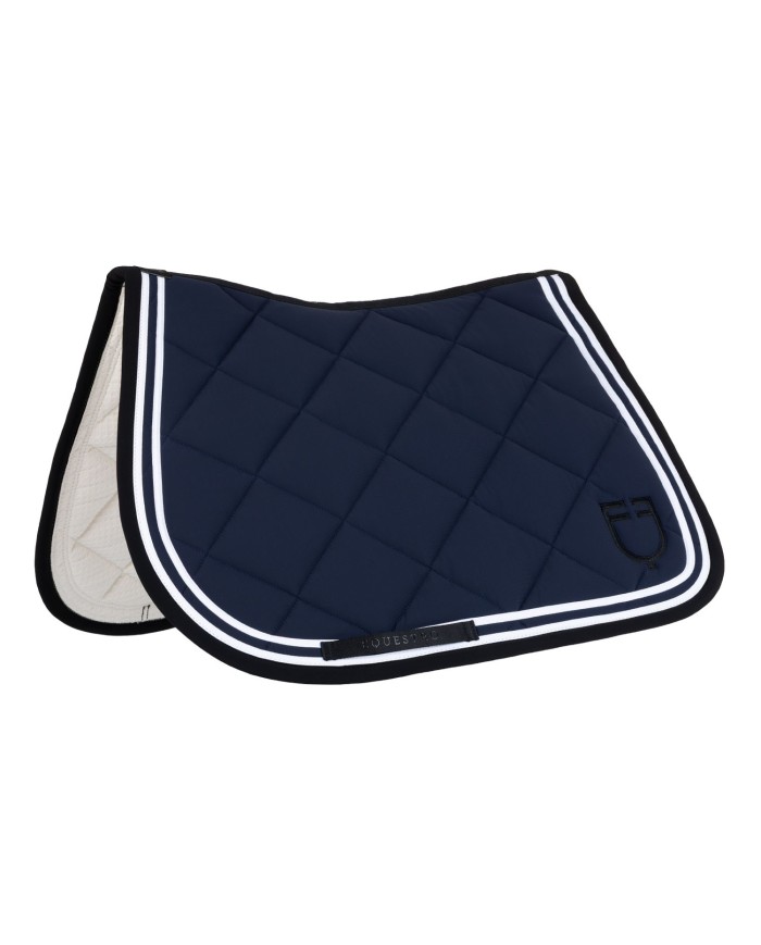 DOUBLE STRIPES QUILTING JUMPING SADDLE PAD