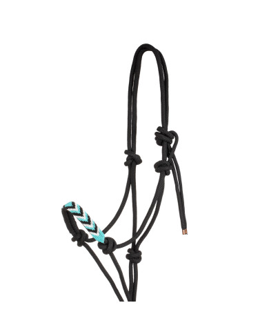 CAVEZZA IN CORDA CON DECORAZIONI C/LUNGHINA CAVEZZA IN CORDA CON DECORAZIONI C/LUNGHINA