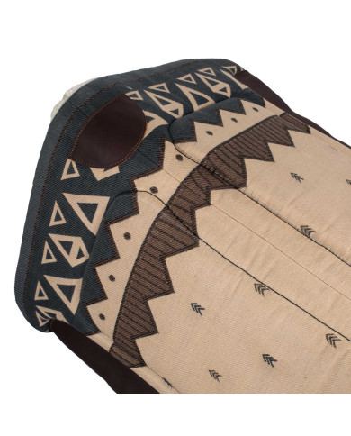 Sottosella western sagomato con inserti in pelle Sottosella western sagomato con inserti in pelle