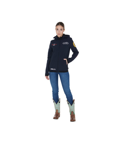 Giacca softshell unisex multilogo felpato Giacca softshell unisex multilogo felpato