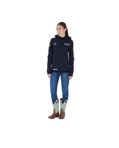 Giacca softshell unisex multilogo felpato Giacca softshell unisex multilogo felpato