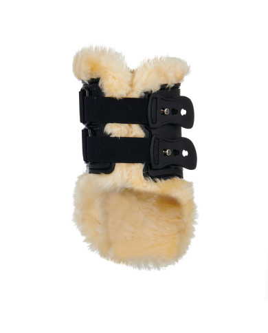 Paranocche in poliuretano con agnellino sintetico Paranocche in poliuretano con agnellino sintetico