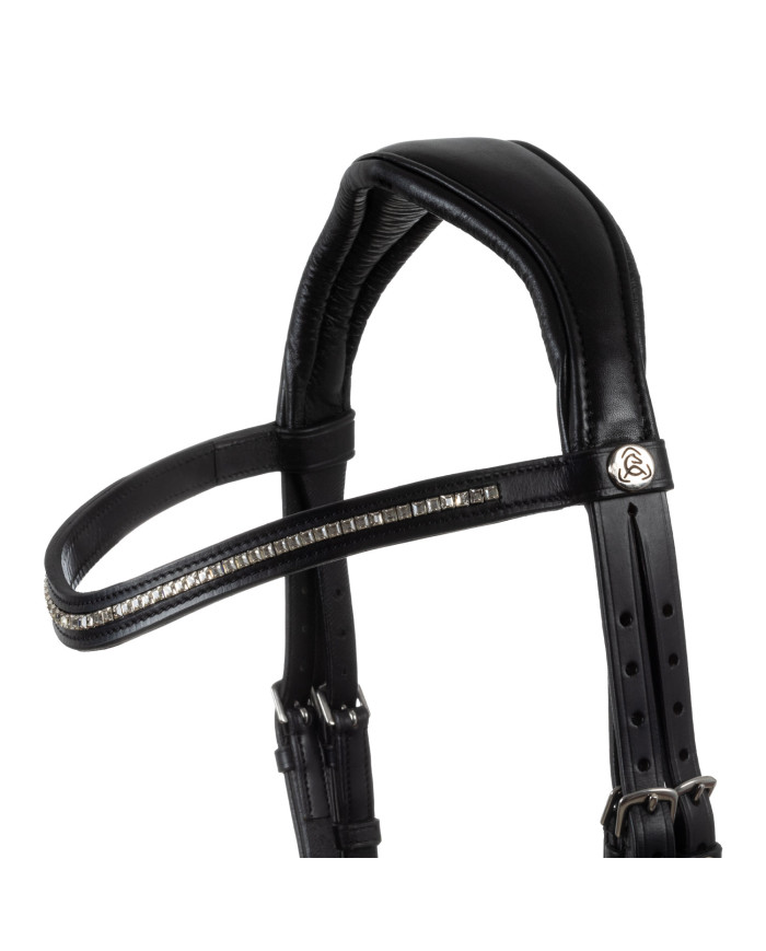 SUNSET BITLESS NOSEBAND SOFT ANATOMIC LEATHER BRIDLE