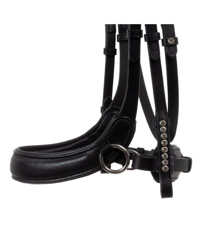 SUNSET BITLESS NOSEBAND SOFT ANATOMIC LEATHER BRIDLE