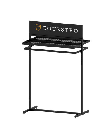 Espositore abbigliamento/ accessori in acciaio nero L1000xW400xH1600 mm Espositore abbigliamento/ accessori in acciaio nero L1000xW400xH1600 mm