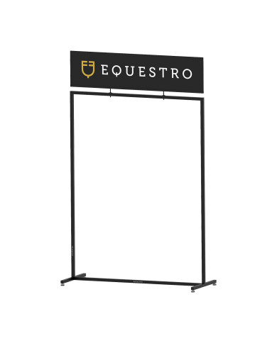 Espositore per abbigliamento in acciaio nero L1000xW400xH1600 mm Espositore per abbigliamento in acciaio nero L1000xW400xH1600 mm