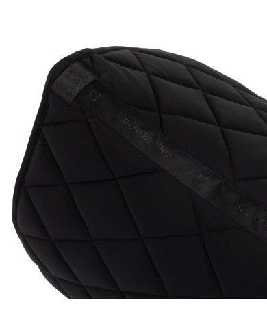 Sottosella da dressage in tessuto tecnico con logo in strass