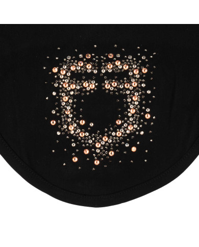 Cuffietta in tessuto tecnico con logo glitter Cuffietta in tessuto tecnico con logo glitter