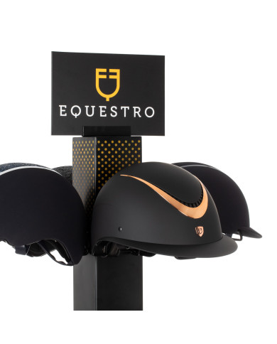 Espositore caschi acciaio 20pz L400/W400/H1730 mm