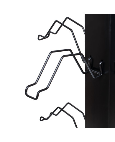 Espositore caschi acciaio 20pz L400/W400/H1730 mm