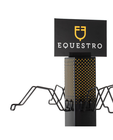 Espositore caschi acciaio 20pz L400/W400/H1730 mm