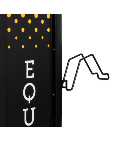 Espositore caschi acciaio 8pz L500/W500/H1590 mm