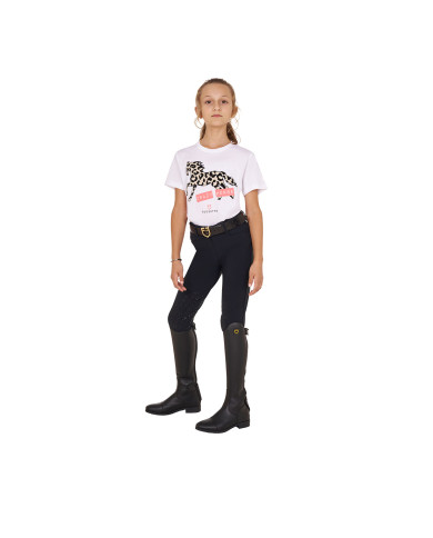 T-shirt da bambina in cotone Crazy Horse T-shirt da bambina in cotone Crazy Horse