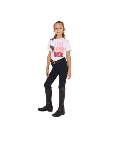 T-shirt da bambina in cotone Live Love Ride T-shirt da bambina in cotone Live Love Ride