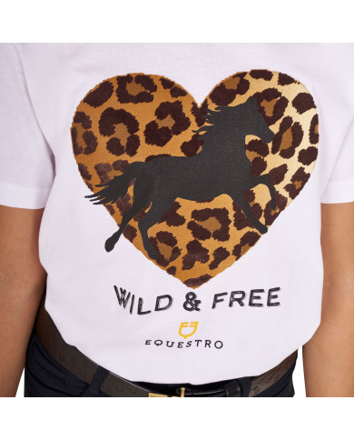 T-shirt da bambina in cotone Wild & Free T-shirt da bambina in cotone Wild & Free