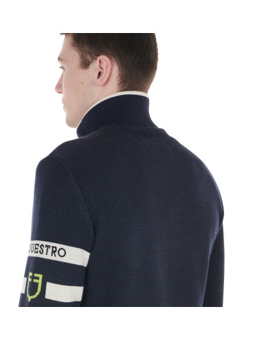 Giacca da uomo in nylon e maglia con zip frontale Giacca da uomo in nylon e maglia con zip frontale