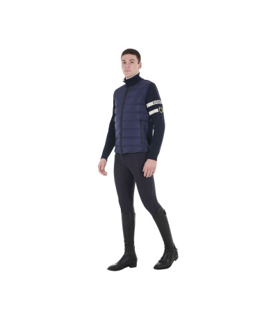 Giacca da uomo in nylon e maglia con zip frontale Giacca da uomo in nylon e maglia con zip frontale