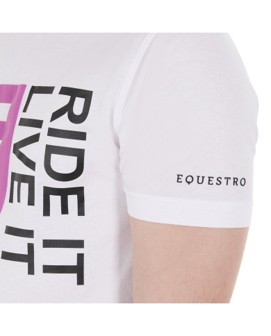 T-shirt da uomo slim fit con logo Ride It Live It T-shirt da uomo slim fit con logo Ride It Live It