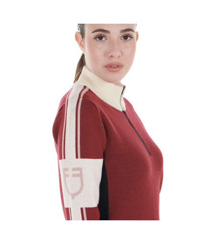 Maglione da donna a collo alto con zip Maglione da donna a collo alto con zip